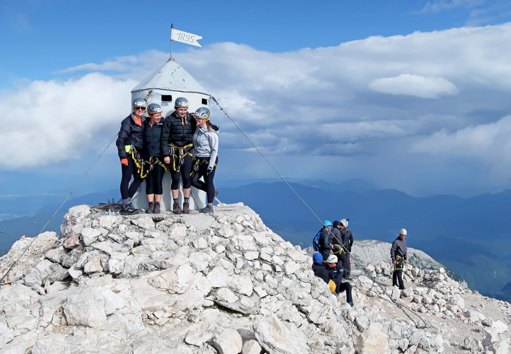 Ascent Triglav with a group from Krma valley