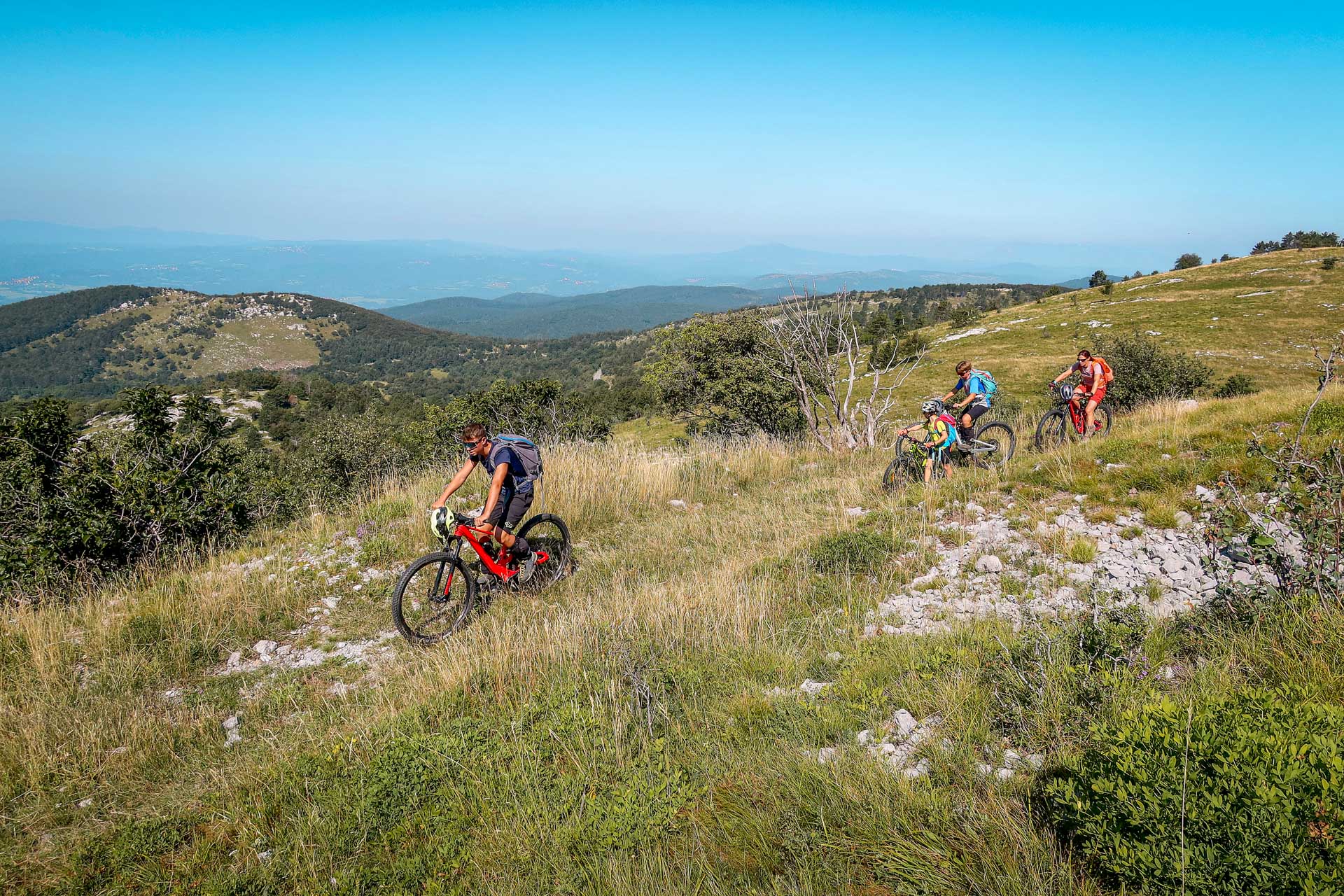 Ilirska Bistrica in traili v bike parku Črne NJive